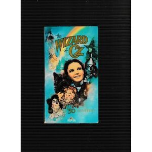 Wizard of Oz VHS used 50th Anniversary Book intact‎ MGM/UA Turner